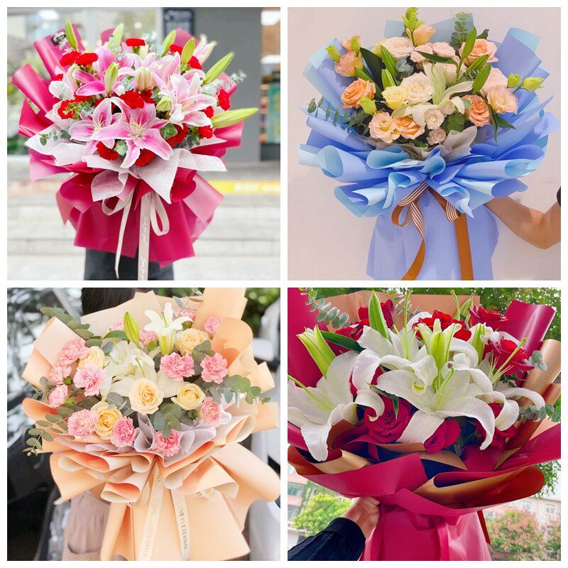 南充市顺庆区高坪区嘉陵区同城鲜花店生日玫瑰百合送朋友长辈老婆