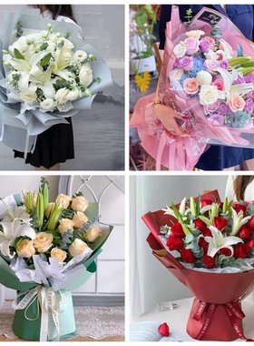 郑州市中原区管城区上街区同城鲜花店圣诞节玫瑰百合送朋友长辈老