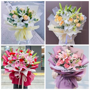 拉萨市城关堆龙德庆区梧桐新区同城鲜花店情人玫瑰百合送朋友长辈