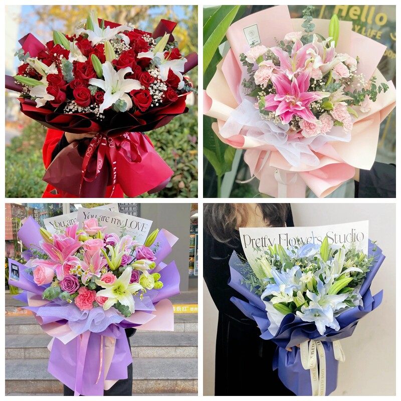 贵阳观山湖乌当区白云区小河区同城鲜花店生日玫瑰百合送朋友长辈