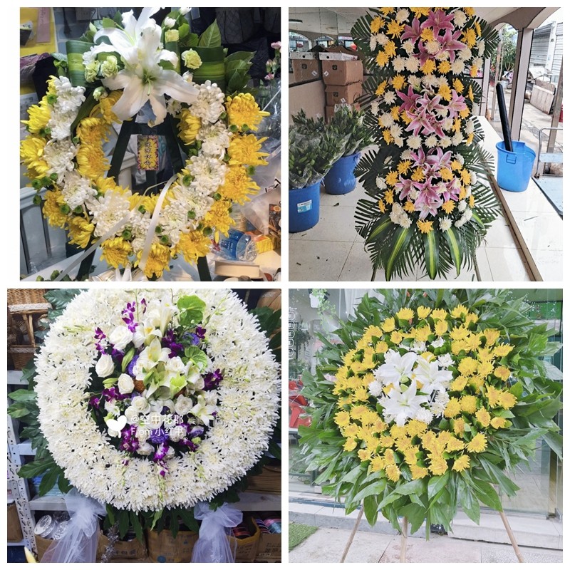 锦州凌海北镇市黑山县义县花圈白事丧事花篮葬礼殡葬鲜花同城店送