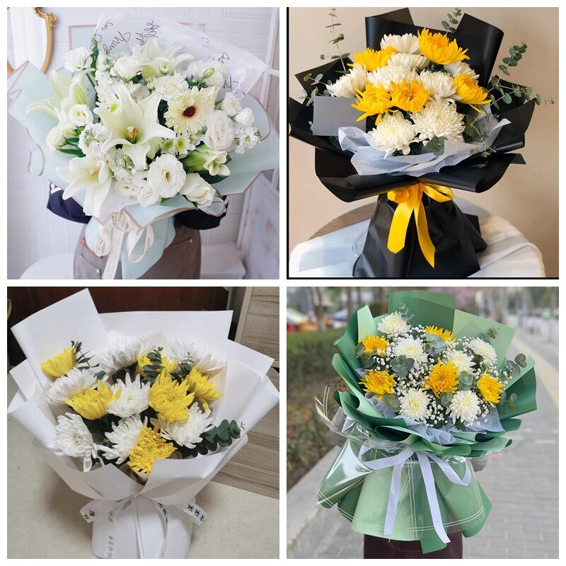 武汉市洪山区汉南区蔡甸区菊花鲜花同城配送清明上坟扫墓祭奠悼念