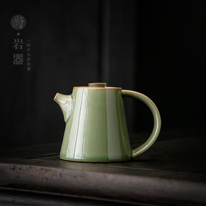 家用陶瓷茶壶青瓷带过滤