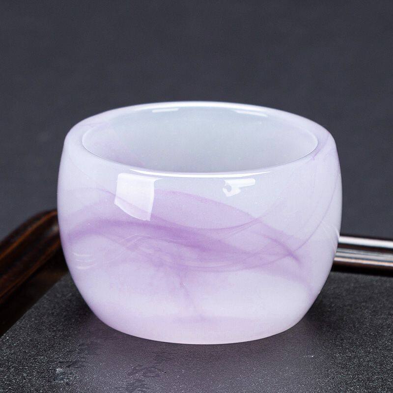 琉璃茶具茶杯冰种玉瓷加