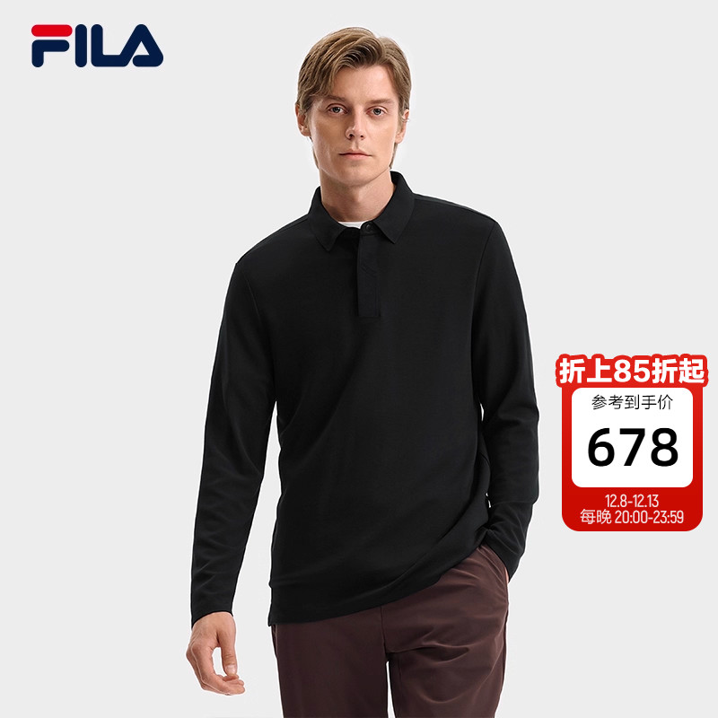 FILA斐乐男子长袖POLO