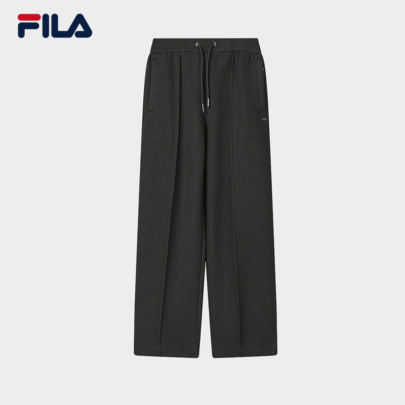 FILA 斐乐官方女士针织长裤2026春季新款时尚休闲简约舒适阔腿裤,运动服/休闲服装,运动长裤,淘宝优惠券,粉丝福利购,淘宝优惠卷