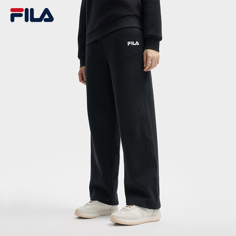 FILA 斐乐官方女士针织长裤2025秋季新款时尚休闲宽松运动收口裤,运动服/休闲服装,运动长裤,淘宝优惠券,粉丝福利购,淘宝优惠卷
