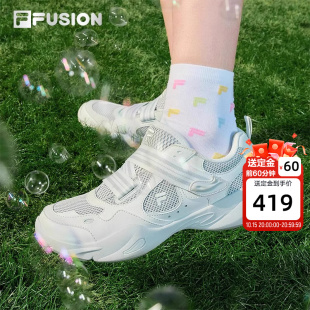 女鞋 赛车鞋 2025夏季 FILA 网面透气运动鞋 斐乐水滴鞋 新款 子 FUSION