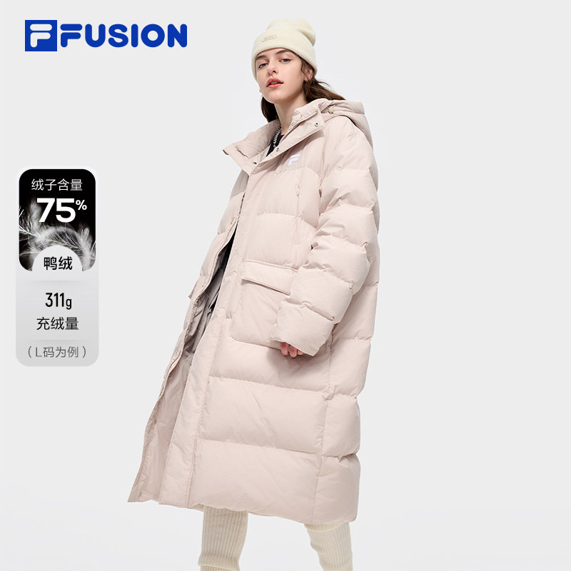 FILAFUSION潮牌长羽绒服情侣