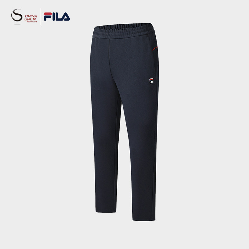 FILA 斐乐官方男士针织长裤2025冬季新款网球运动加绒宽松直筒裤,运动服/休闲服装,运动长裤,淘宝优惠券,粉丝福利购,淘宝优惠卷