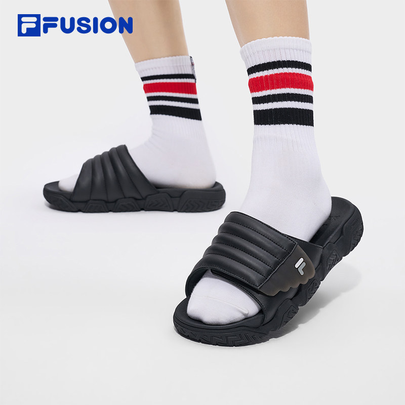 FILA FUSION 斐乐运动拖鞋魔术贴男鞋2026夏季新款情