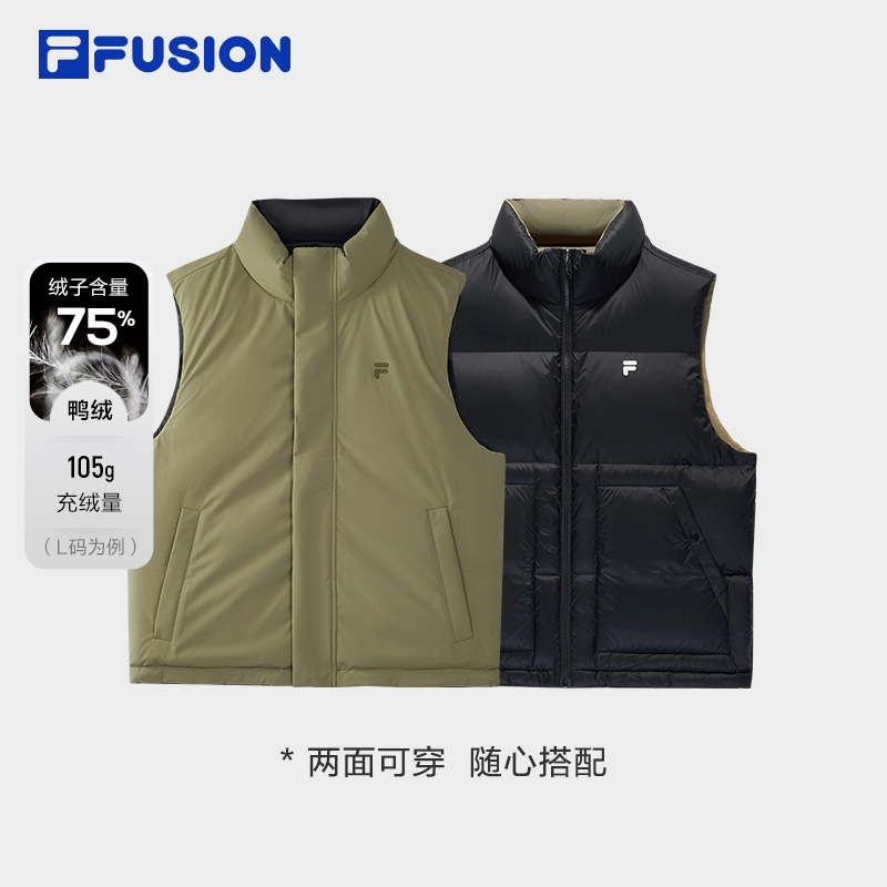 FILAFUSION斐乐双面穿羽绒马甲