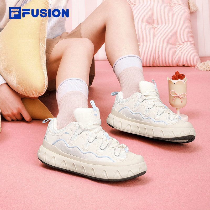 PISA面包板鞋丨 FILA FUSION斐乐潮牌女鞋新款厚底休闲鞋拼接鞋子