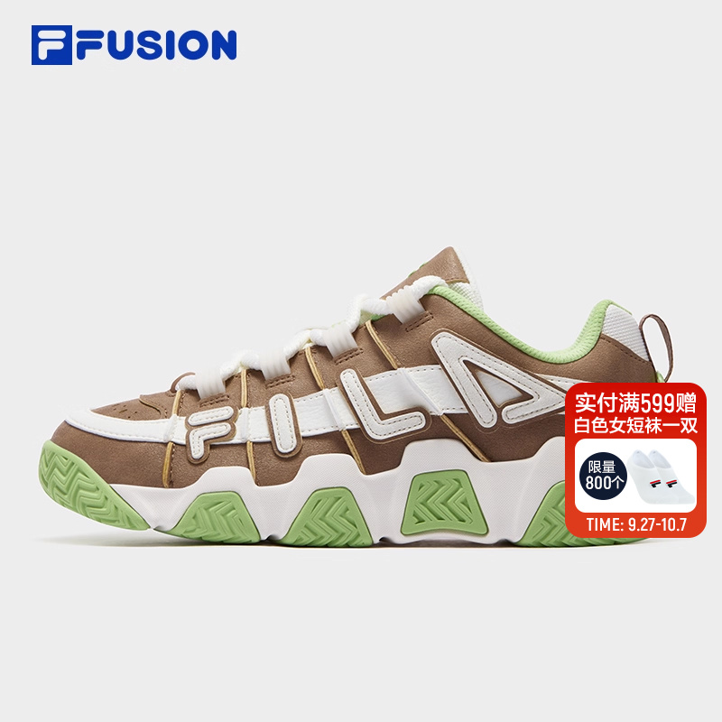 FILA FUSION斐乐潮牌男鞋复古篮球鞋2025冬季新款时尚休闲运动鞋