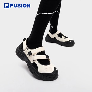 魔术贴沙滩鞋 FILA 运动凉鞋 休闲鞋 官方 FUSION斐乐玛丽珍女鞋