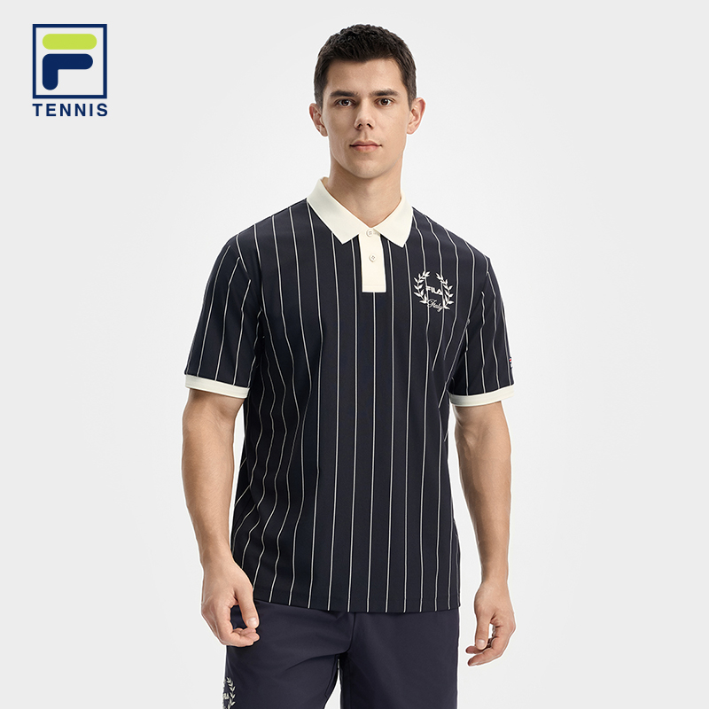 FILA斐乐针织短袖POLO衫