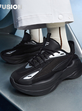 FILA FUSION斐乐潮牌女鞋BUZZARD DX未来潮鞋2025冬季新款休闲鞋