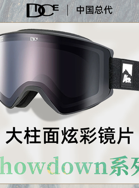日本DICE炫彩超大视野滑雪镜男女2倍防雾高清雪镜护目镜SD2084