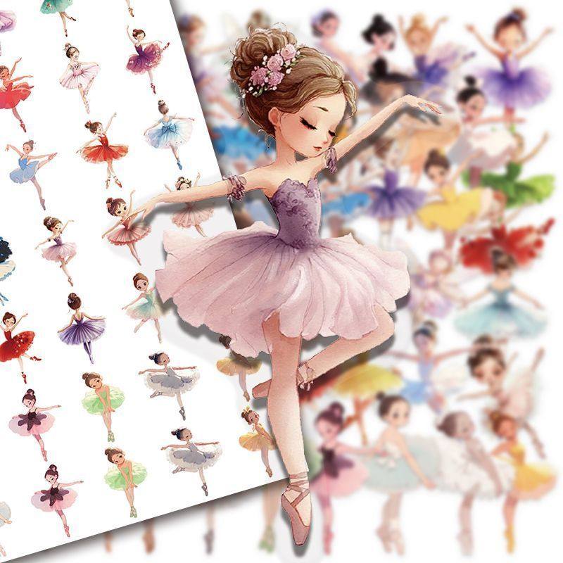 160贴芭蕾跳舞女孩透明款贴纸爆款可爱少女心舞蹈者diy手账平板,文具电教/文化用品/商务用品,贴纸/立体贴纸,淘宝优惠券,粉丝福利购,淘宝优惠卷