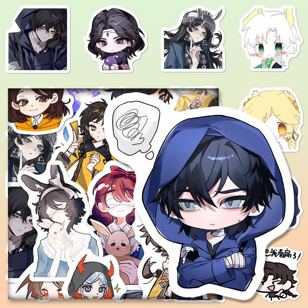 189张超自然行动组小表情贴纸爆款卡通可爱逍遥零阿念装饰贴画di