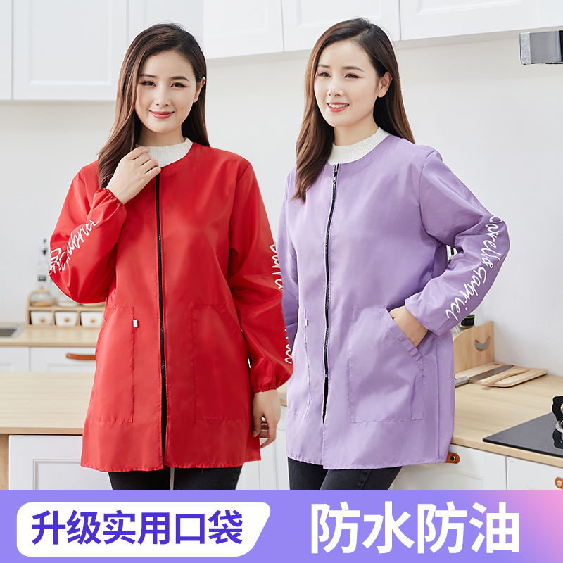 夕梵防水防油围裙罩衣工作服