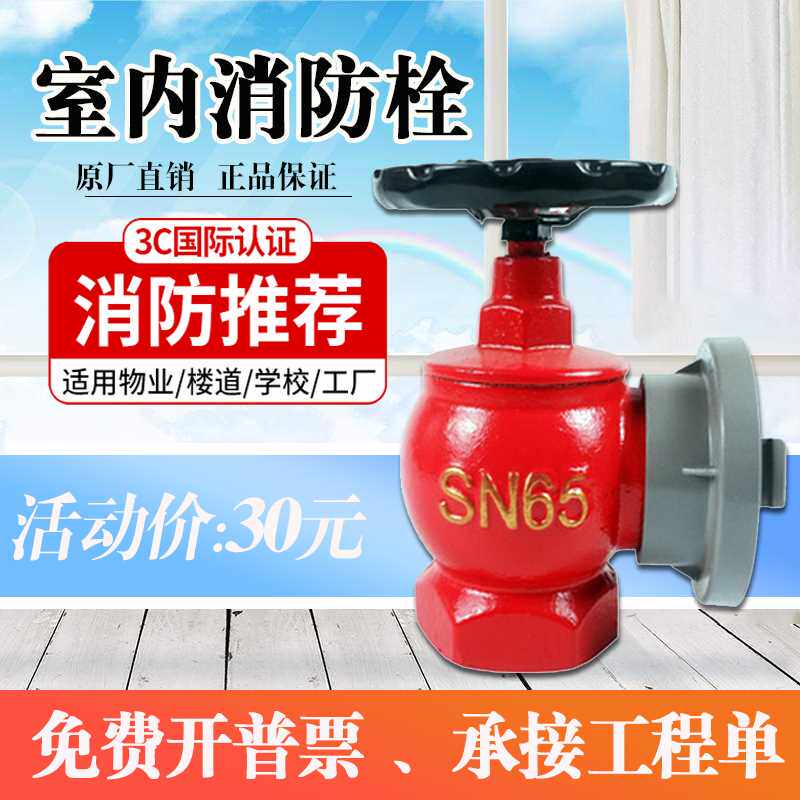 室内消火栓sn652消栓国标2寸.5三铜室内栓消寸防水带阀门水龙防头