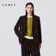 LANCY 外套平驳领挺阔西服女 复古通勤灯芯绒西装 朗姿2026春季 新款