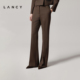 裤 LANCY 复古通勤职业羊毛裤 子女直筒休闲西装 朗姿2025年秋季 新款