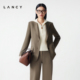 外套修身 西服女 朗姿2025冬新款 气质通勤戗驳领西装 羊毛 LANCY