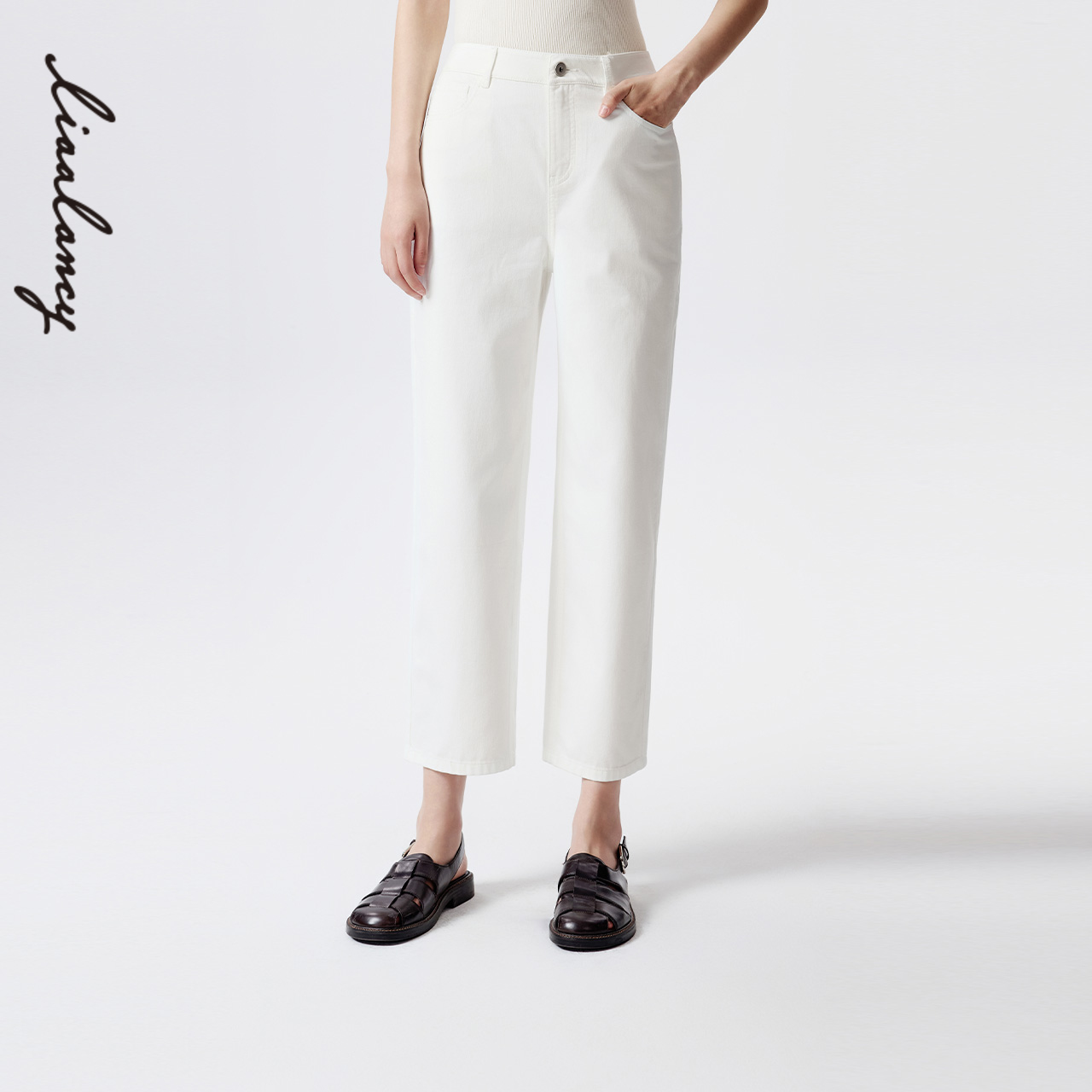 萝卜裤廓形 九分裤长 经典纯色
