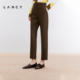 女高级气质萝卜裤 裤 复古简约西装 休闲长裤 LANCY 朗姿2024年冬新款