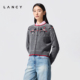 新款 纯羊毛针织开衫 LANCY 朗姿2026春季 沈羽洁同款 马踏春风