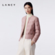 轻薄短款 羽绒服 朗姿2025年冬新款 圆领修身 匈牙利白鹅绒 LANCY