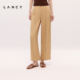 直筒阔腿休闲裤 朗姿2025年夏新款 LANCY 女通勤西装 裤 100%醋酸
