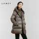匈牙利白鹅绒 LANCY 朗姿2024冬连帽A字中长款 鹅绒短款 羽绒服