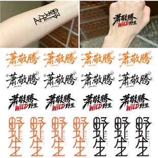 萧敬腾纹身贴 2026年野生演唱会脸贴纸 粉丝应援水转印贴纸周边
