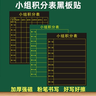 磁性小组积分表学生学号表评比表