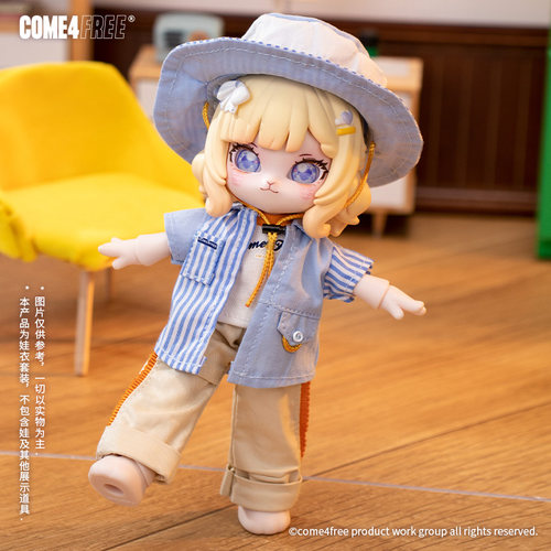 COME4FREE【日常系列】帽个泡娃衣OB11玩偶BJD娃衣公仔裙子衣服