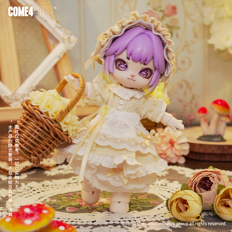 COME4FREE【花语系列】月桂悠悠E010-01 BJD娃衣衣服OB11玩偶套裙
