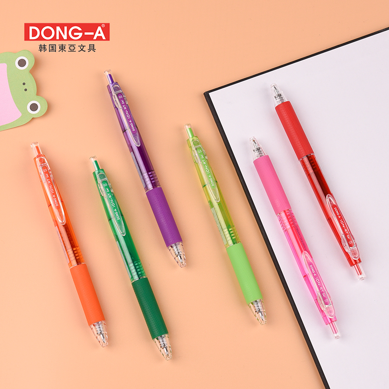 韩国进口速干多色考试专用中性笔