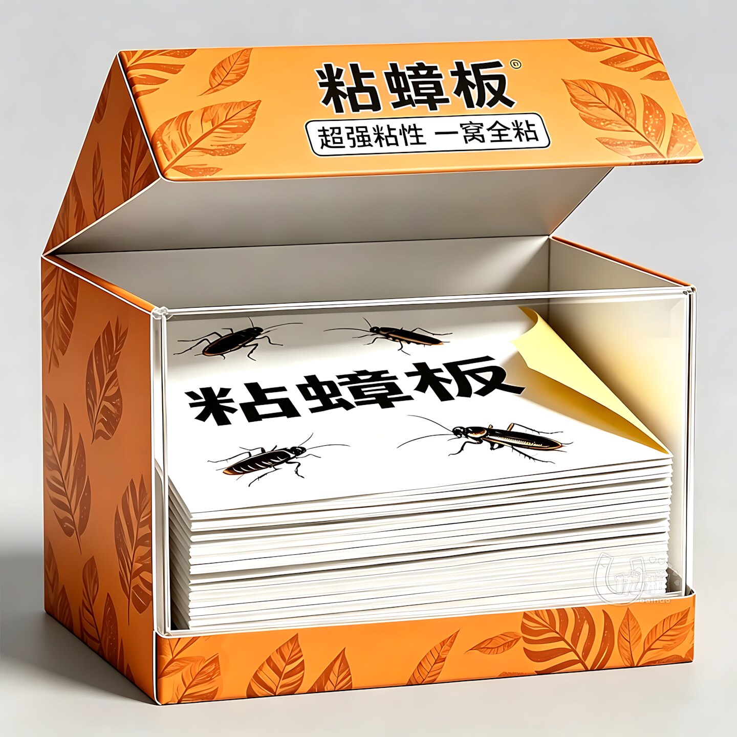 加厚板蟑螂粘板防蟑捕捉粘蟑纸板