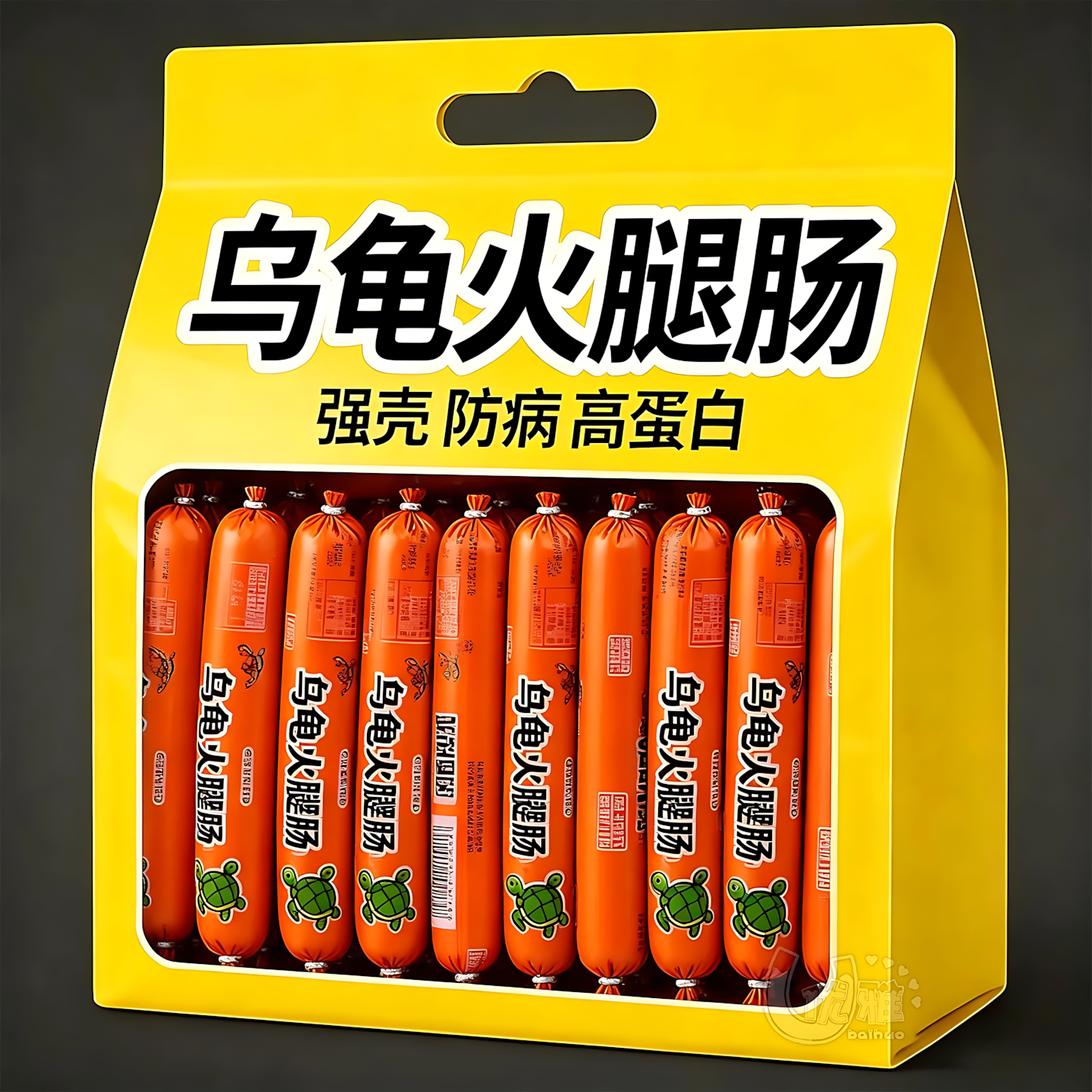 乌龟专用火腿肠高钙龟粮草龟营养高蛋白巴西龟幼龟金钱龟零食