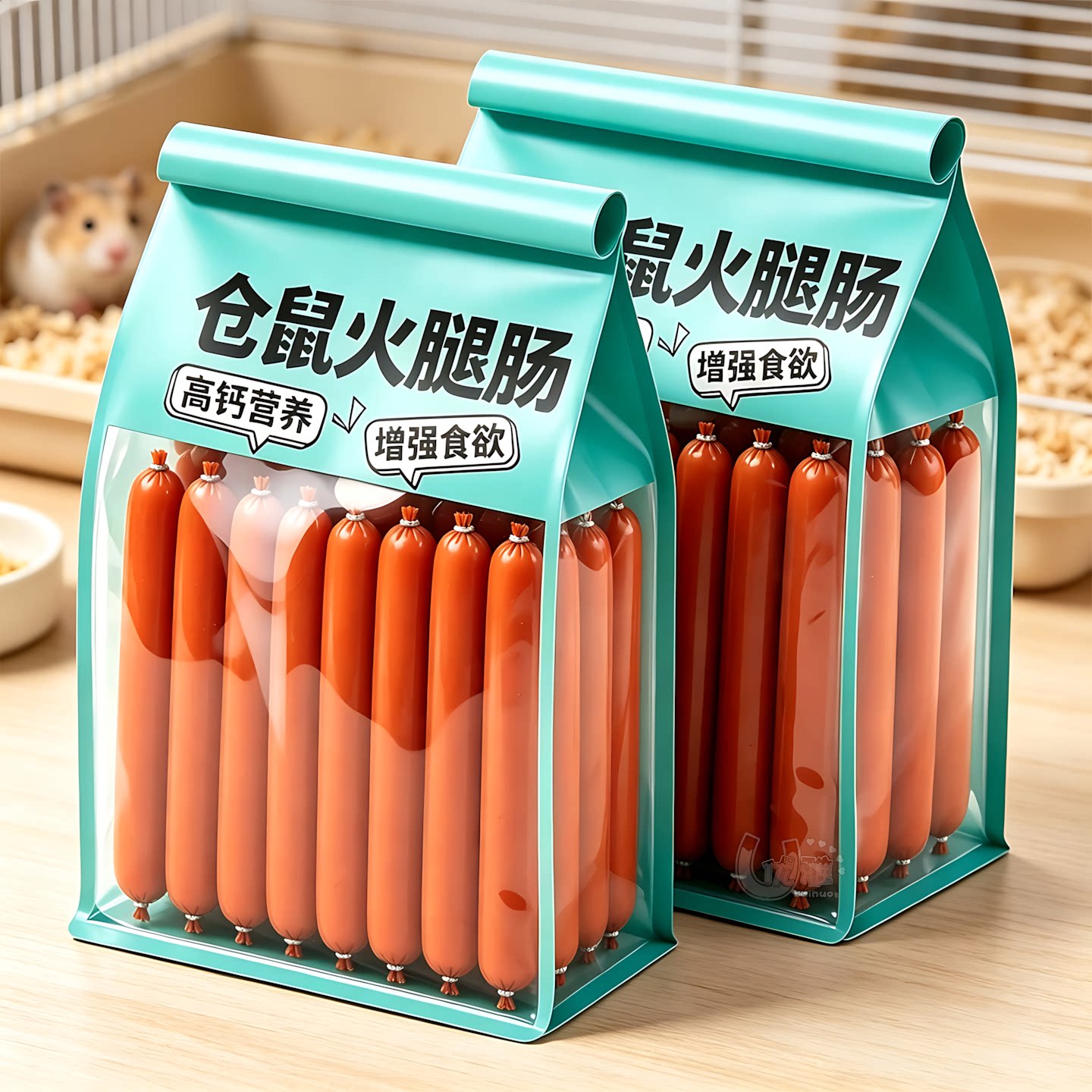 仓鼠金丝熊花枝通用解馋训练零食