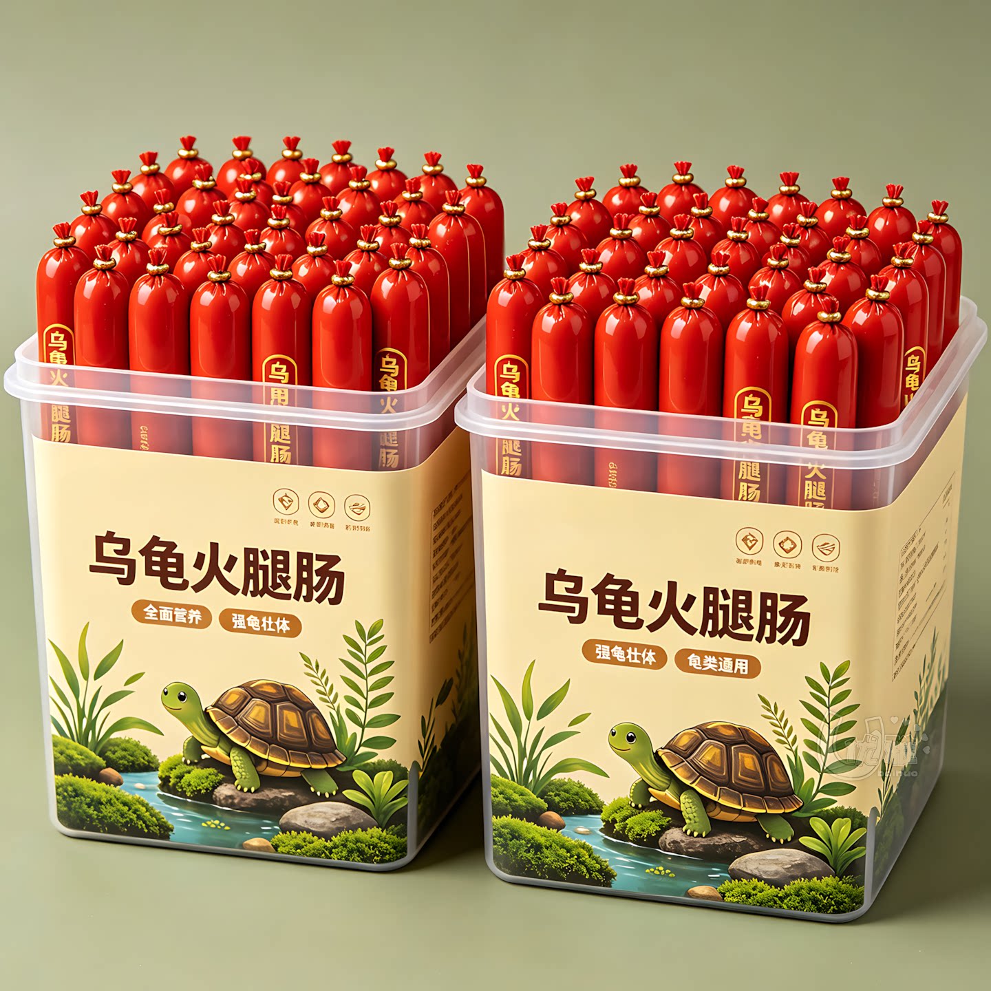 通用龟火腿肠幼龟成龟补钙粮