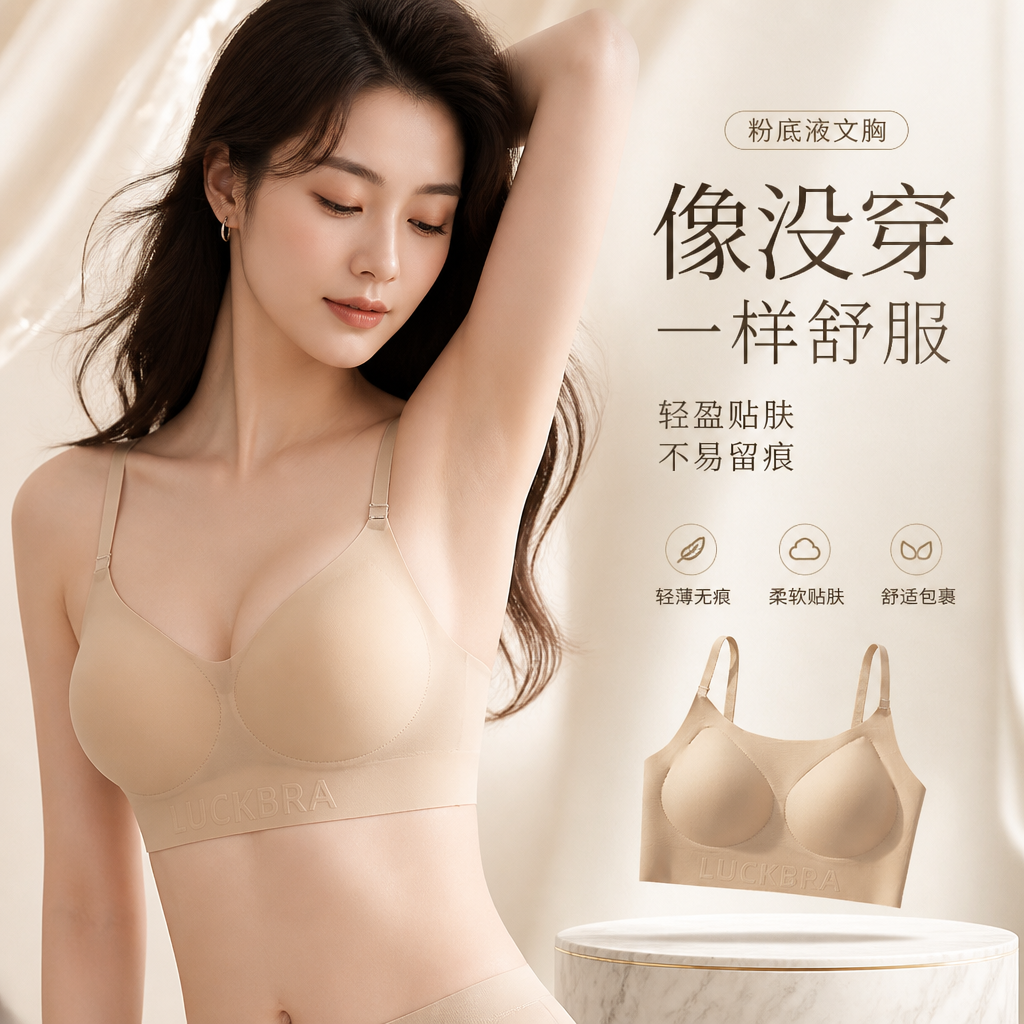 隐形无痕薄款美背运动文胸