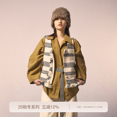 REFUSE CLUB 2025早秋新款咖色流浪短风衣经典百搭外套短上衣