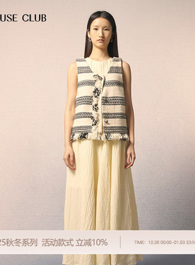 REFUSE CLUB 25秋冬新款无袖简约宽松长款连衣裙