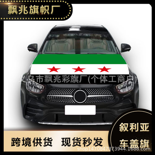 跨境墨西哥国庆节旗帜车用+穿杆