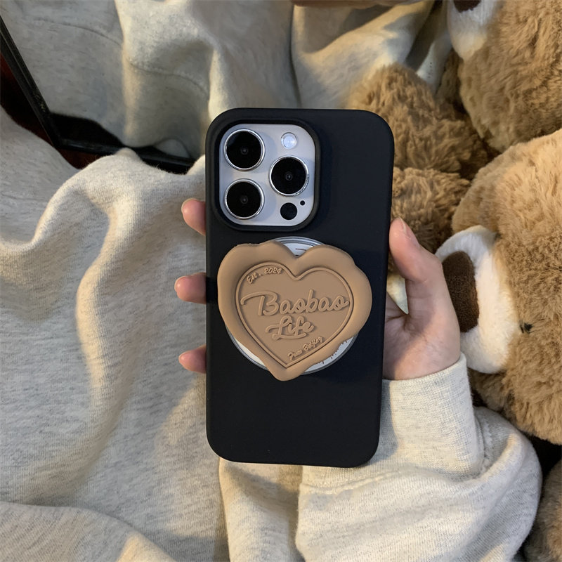 ins小众简约复古棕色爱心英文磁吸壳适用iPhone17ProMax手机壳16硅胶12新款17磨砂13保护套14/15防摔16promax,3C数码配件,手机保护套/壳,淘宝优惠券,粉丝福利购,淘宝优惠卷