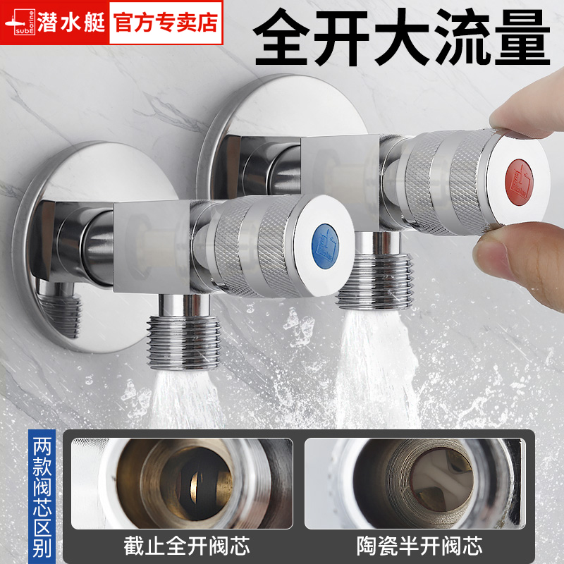 潜水艇大流量八字阀全开